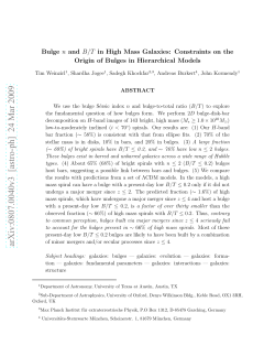 Bulge n and B/T in High Mass Galaxies: Constraints on the Origin of