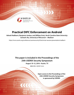 Practical DIFC Enforcement on Android