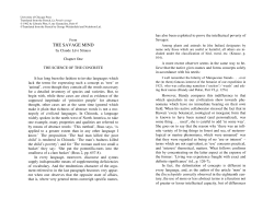 the savage mind