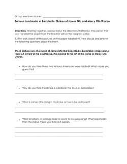 Famous Landmarks of Barnstable: Statues of James Otis and Mercy