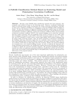 A PolSAR Classification Method Based on Scattering Model