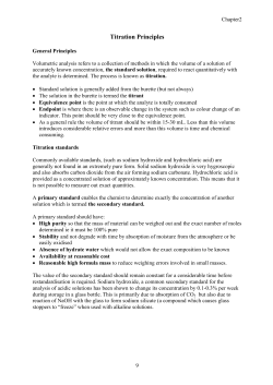 Titration Principles