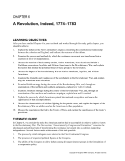 A Revolution, Indeed, 1774&ndash;1783