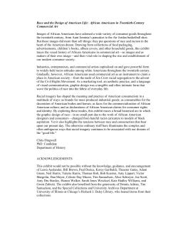 Race and the Design of American Life: African Americans in