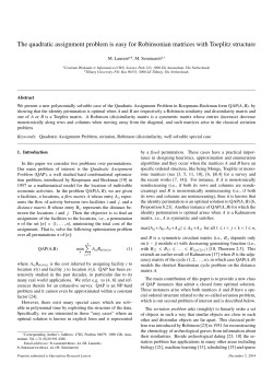 The quadratic assignment problem is easy for