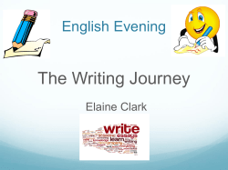 English Evening March 2016 Powerpoint