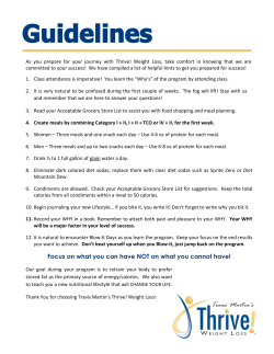 Focus on what you can have NOT on what you cannot