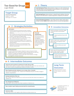 Too Good for Drugs 6-8 1 - Theory Target Group 2