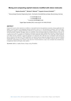 Mixing and compacting asphalt mixtures modified with silane