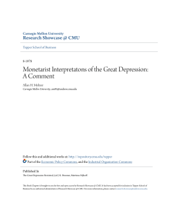 Monetarist Interpretatons of the Great Depression: A Comment