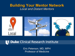Building your mentor network