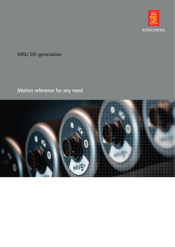 MRU 5th generation Motion reference for any need