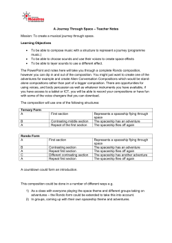 Space Composition Notes
