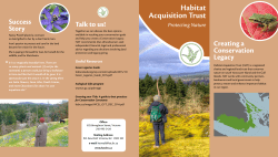 Protecting Nature HAT Brochure