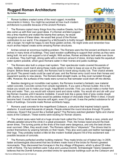 Rugged Roman Architecture