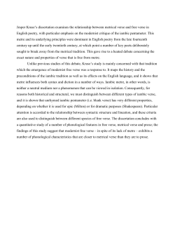 Jesper Kruse`s dissertation examines the relationship between