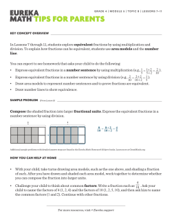 Compose the shaded fraction into larger fractional units. Express the