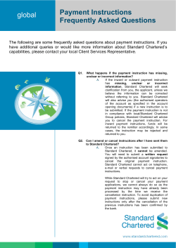 Payment Instructions Frequently Asked Questions