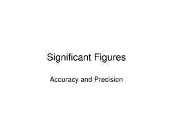 Significant Figures