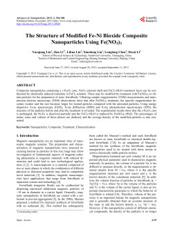 The Structure of Modified Fe-Ni Bioxide Composite Nanoparticles