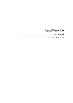 LoopWorx User Manual