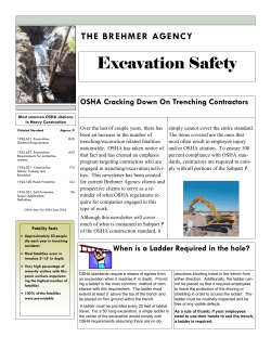 Excavating/Trenching - Brehmer Agency, Inc.