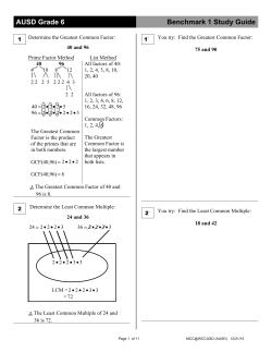 Benchmark 1 - WCCUSD.net