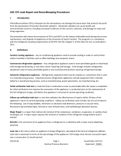 USC CFC Leak Repair and Recordkeeping Procedures