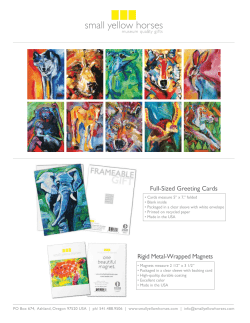 Catalogue - Small Yellow Horses