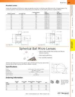 Spherical Ball Micro Lenses