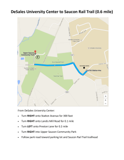 DeSales University Center to Saucon Rail Trail (0.6 mile)