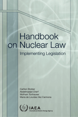 Handbook on nuclear law : implementing