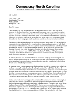 Democracy North Carolina