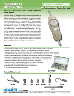 MF Mechanical Force Gauges