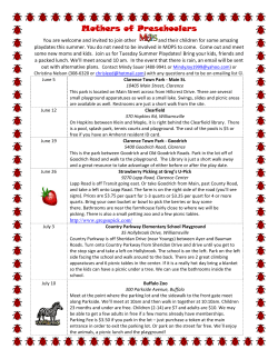 Mothers of Preschoolers - Eastern Hills Wesleyan Church