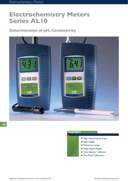 Electrochemistry Meters Series AL10