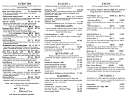 MENU - Loco Coco`s Taco`s