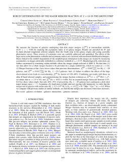 ROBUST DETERMINATION OF THE MAJOR MERGER FRACTION