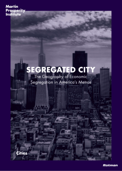 Segregated City - Martin Prosperity Institute