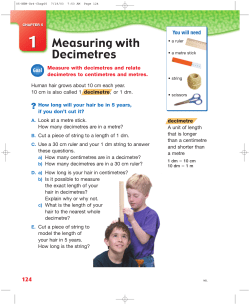 Measuring with Decimetres - Fiorino