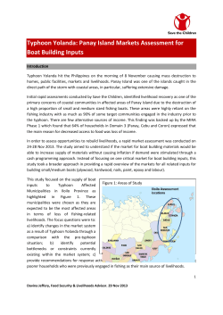 Panay Boat Inputs Markets Assessment DRAFT4_Save the Children