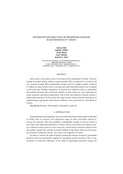 afforestation practices in preventing erosion in watersheds of