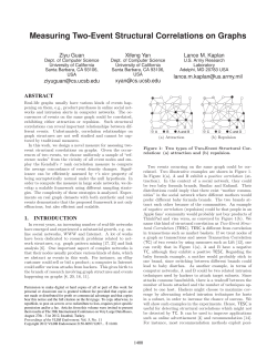 Measuring Two-Event Structural Correlations on Graphs
