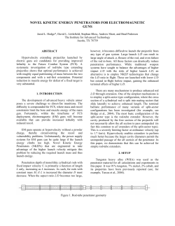 novel kinetic energy penetrators for electromagnetic guns