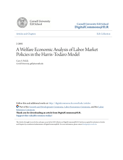 A Welfare Economic Analysis of Labor Market Policies in the Harris