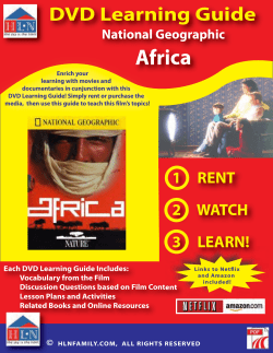 DVD Learning Guide - Homeschool Learning Network