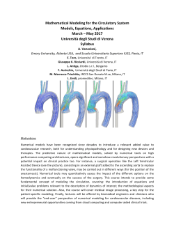 Mathematical Modeling for the Circulatory System Models