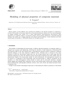 Modeling of physical properties of composite materials