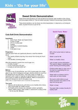 Sweet Drink Demonstration