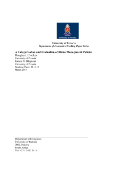 A Categorisation and Evaluation of Rhino Management Policies
